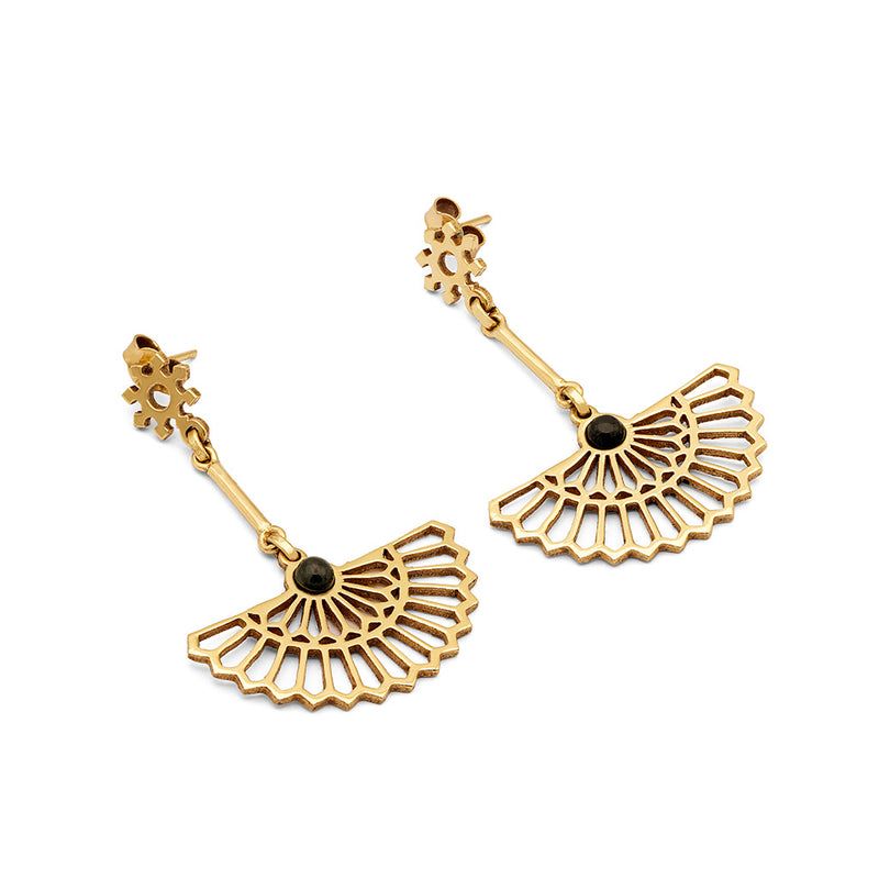 Velorra jade green earrings lifestyle