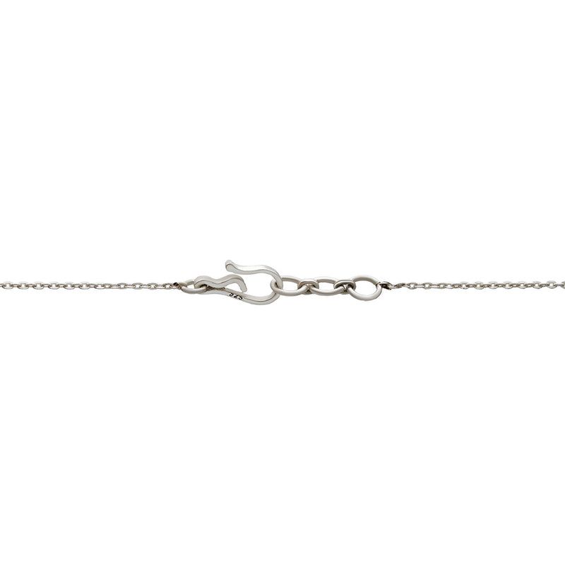 Lapis lazuli white topaz necklace worn lifestyle