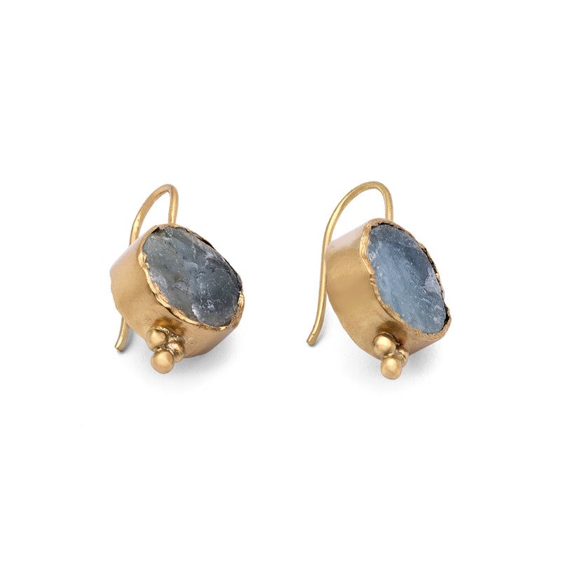 Velorra waterfall earrings angled