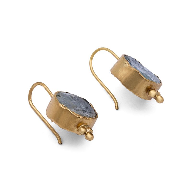 Velorra fluorite earrings close up